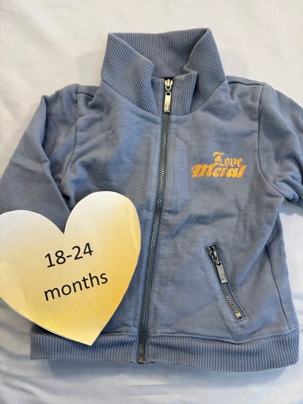 Juicy Couture - Light Blue Full zip hooded Jacket